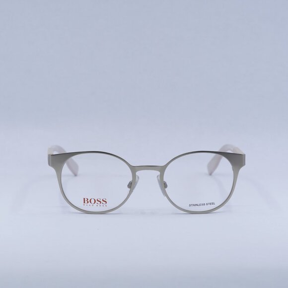 🕶️ New Hugo Boss BO 0284 0CGS00 Eyeglasses - Matte Light Gold Frame - Picture 2 of 12